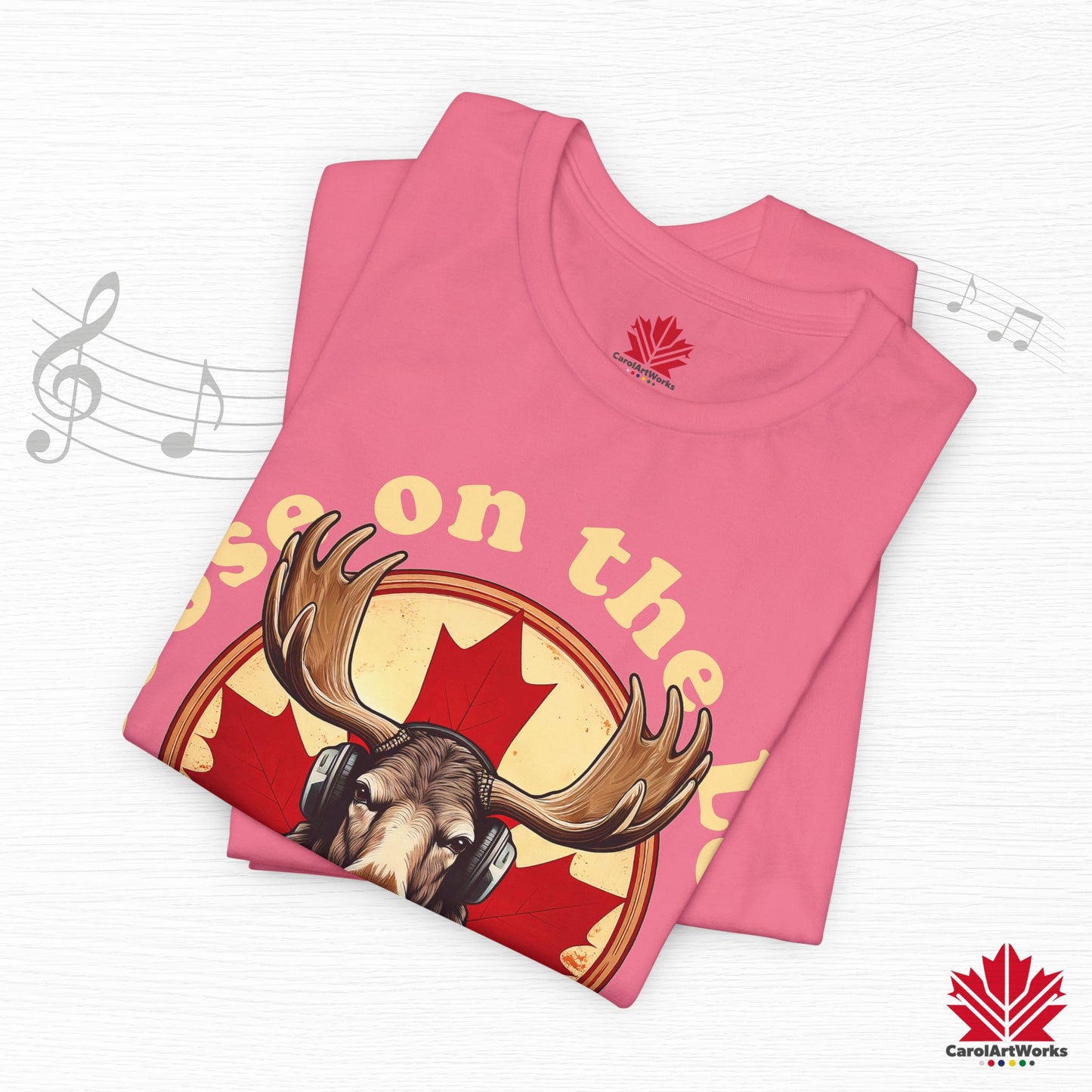 “Moose on the Loose Records” Unisex Short Sleeve Tee – A Hit for Every Playlist