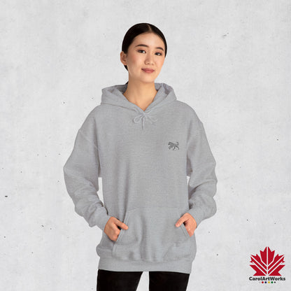 Sweat à capuche unisexe au design minimaliste scandinave WOLF – Un essentiel douillet au quotidien