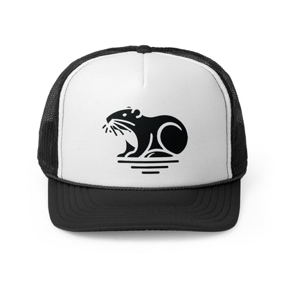 scandinavian minimalistic BEAVER Design Trucker Cap – Perfect for Outdoor Enthusiasts and Nature Lovers