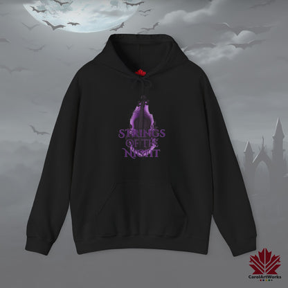 Strings of the Night – Halloween Hoodie | Spooky Musical Aesthetic