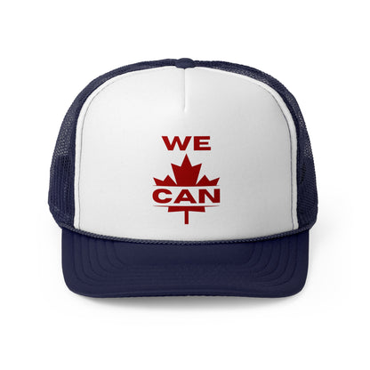 “We Can” Trucker Cap – Inspirational Maple Leaf Design for Outdoor Enthusiasts
