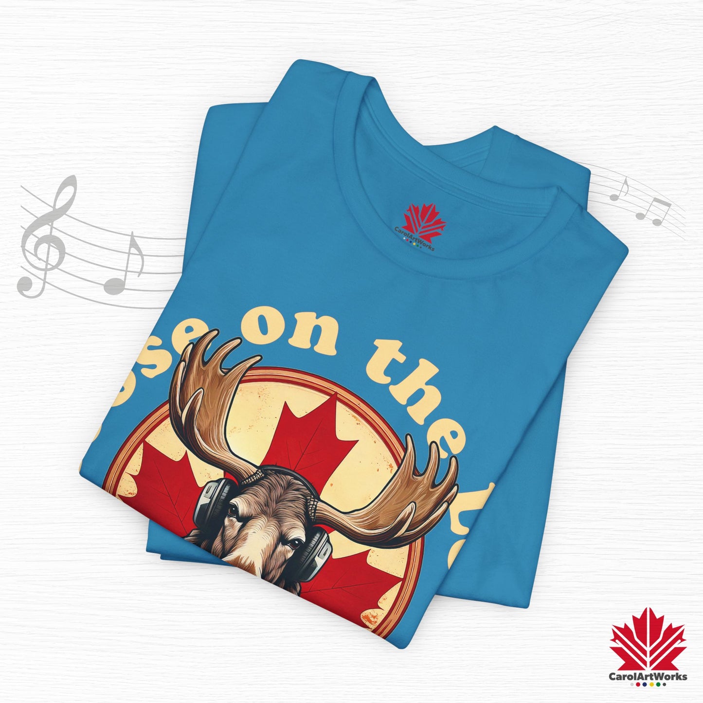 “Moose on the Loose Records” Unisex Short Sleeve Tee – A Hit for Every Playlist