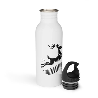 scandinavian minimalistic Design DEER Steel Water Bottle – Adventure & Nature Inspired Drinkware