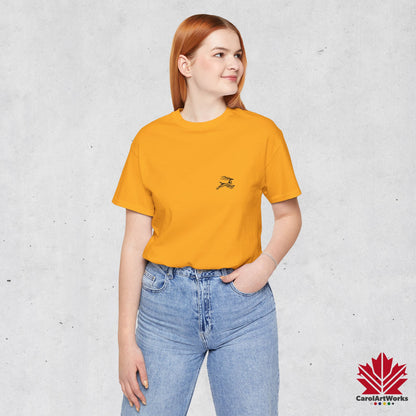 scandinavian minimalistic DEER Design Unisex Short Sleeve Tee - Soft and Comfortable, Perfect for Everyday Wear and Nature Lovers