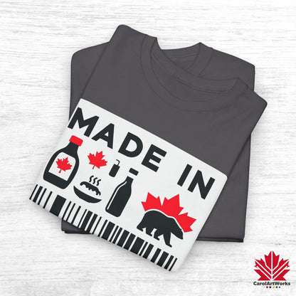 “Made in Canada” Unisex Cotton Tee – Canadian Pride T-Shirt