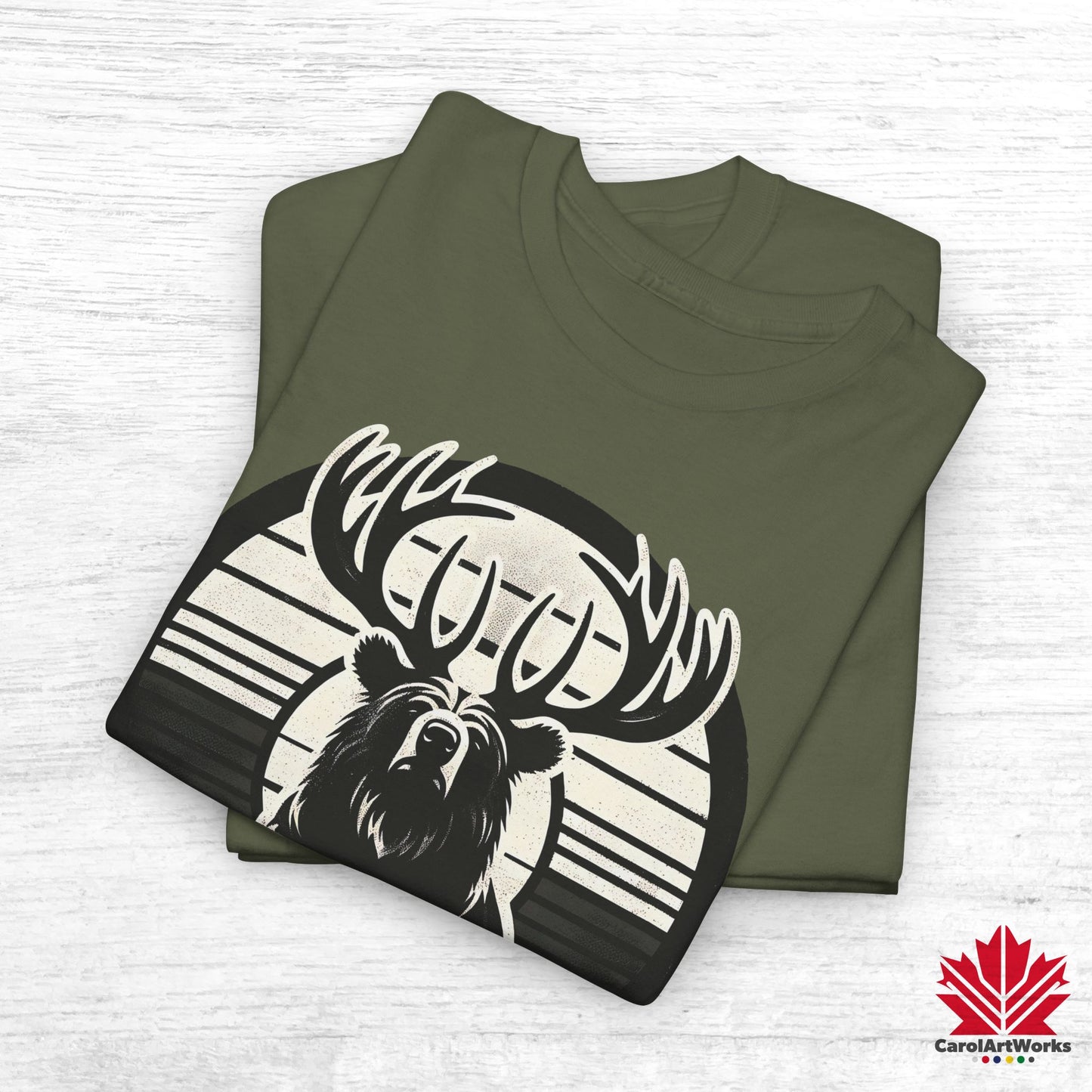 “Wild & Free” Unisex Cotton Tee – Nature Inspired Graphic T-Shirt
