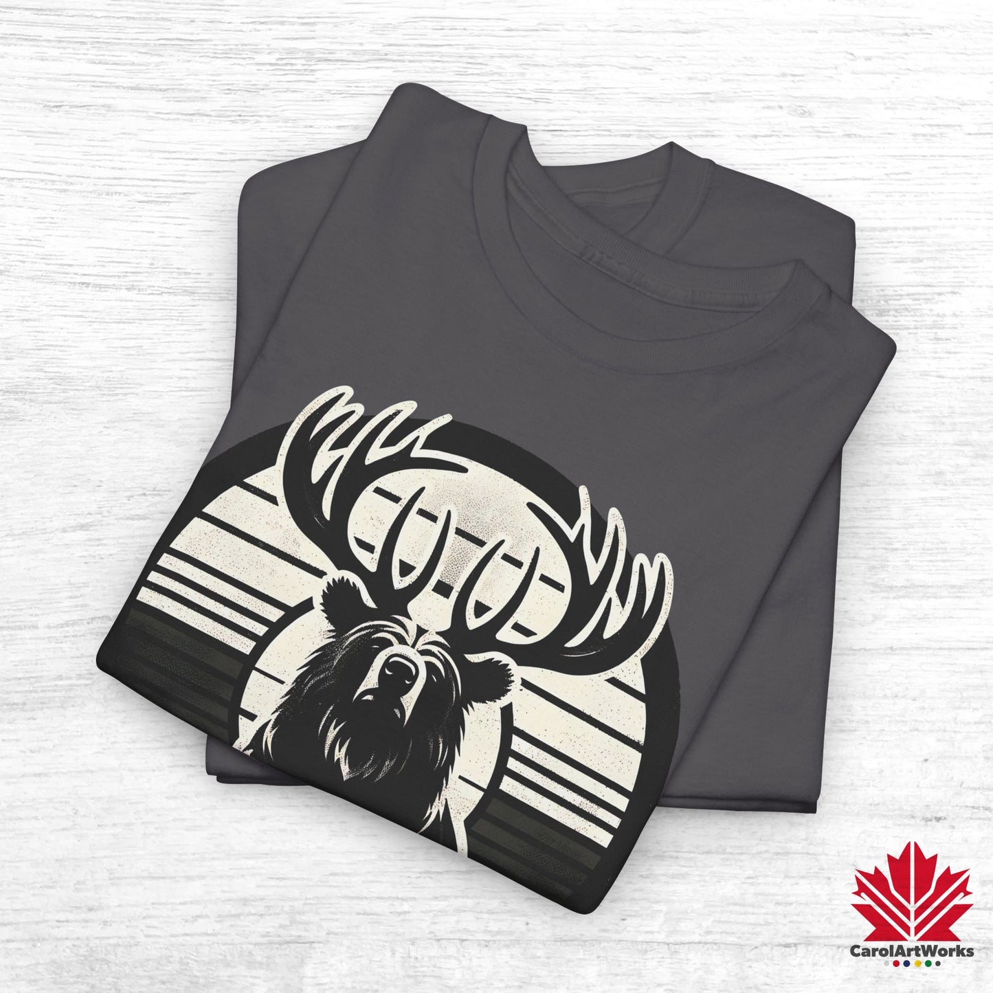 “Wild & Free” Unisex Cotton Tee – Nature Inspired Graphic T-Shirt