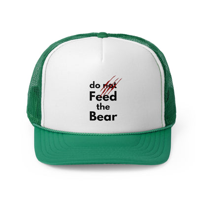 "Do Not Feed the Bear" Trucker Cap - Fun Camping Hat for Adventure Lovers