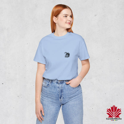 scandinavian minimalistic BEAVER Design Unisex Short Sleeve Tee - Soft and Comfortable, Perfect for Everyday Wear and Nature Lovers