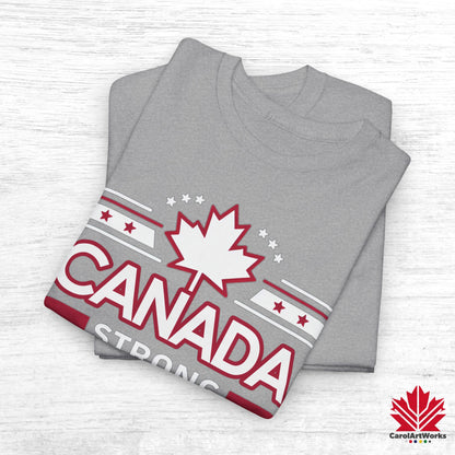 “Canada Strong Again” Unisex Cotton Tee – Comfortable Casual Wear