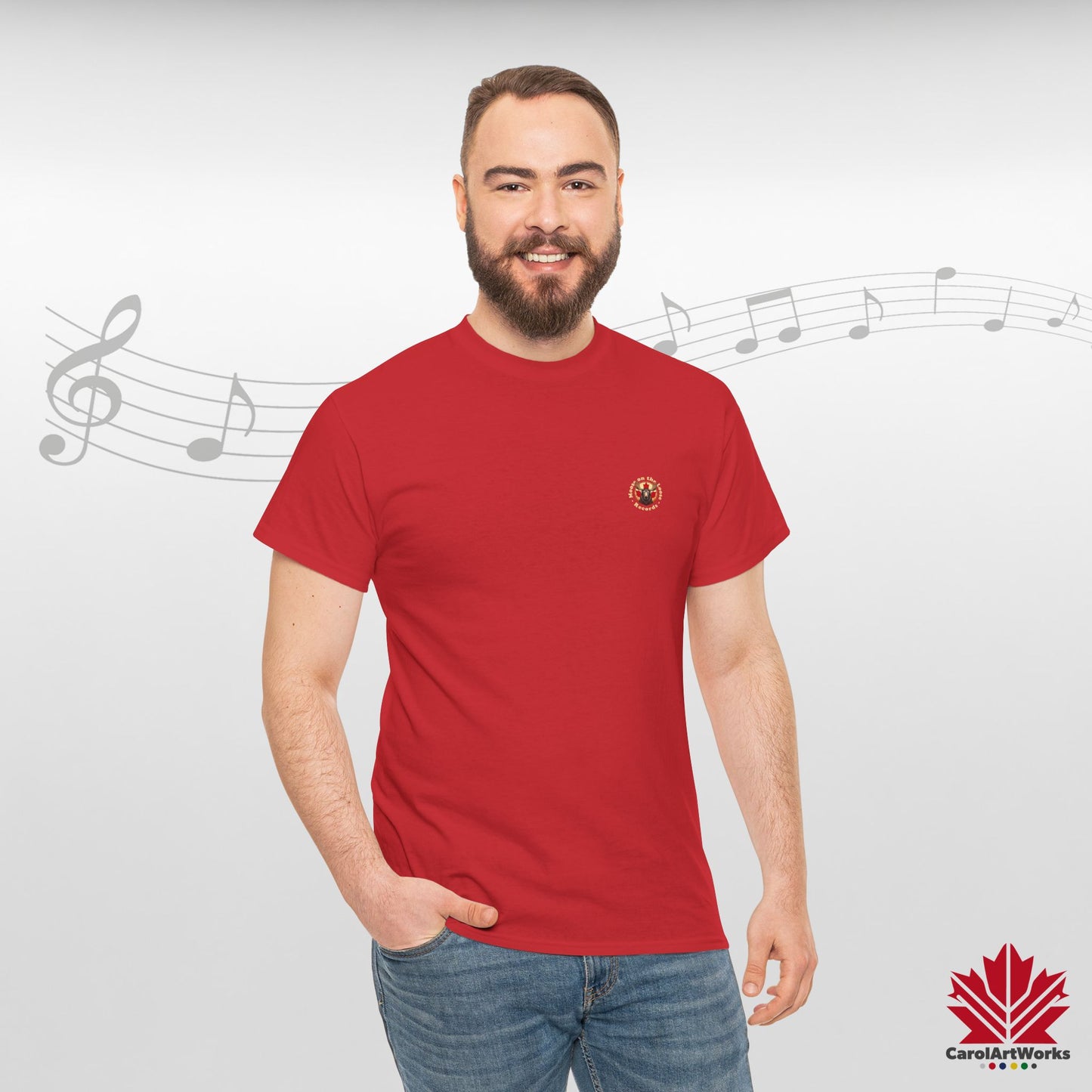 "Moose on the Loose Records" Classic Cotton Tee - Wear the Sound of Canada