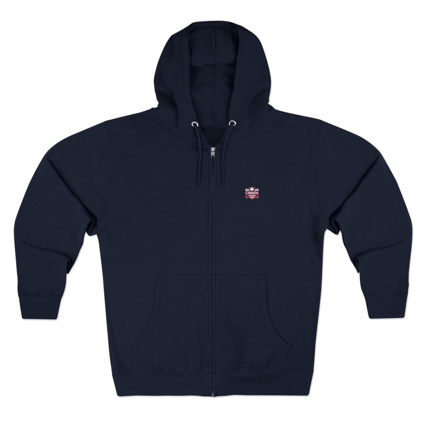 “Canada Strong Again” Unisex Zip Hoodie – Wear Your Pride, Bold and Patriotic!