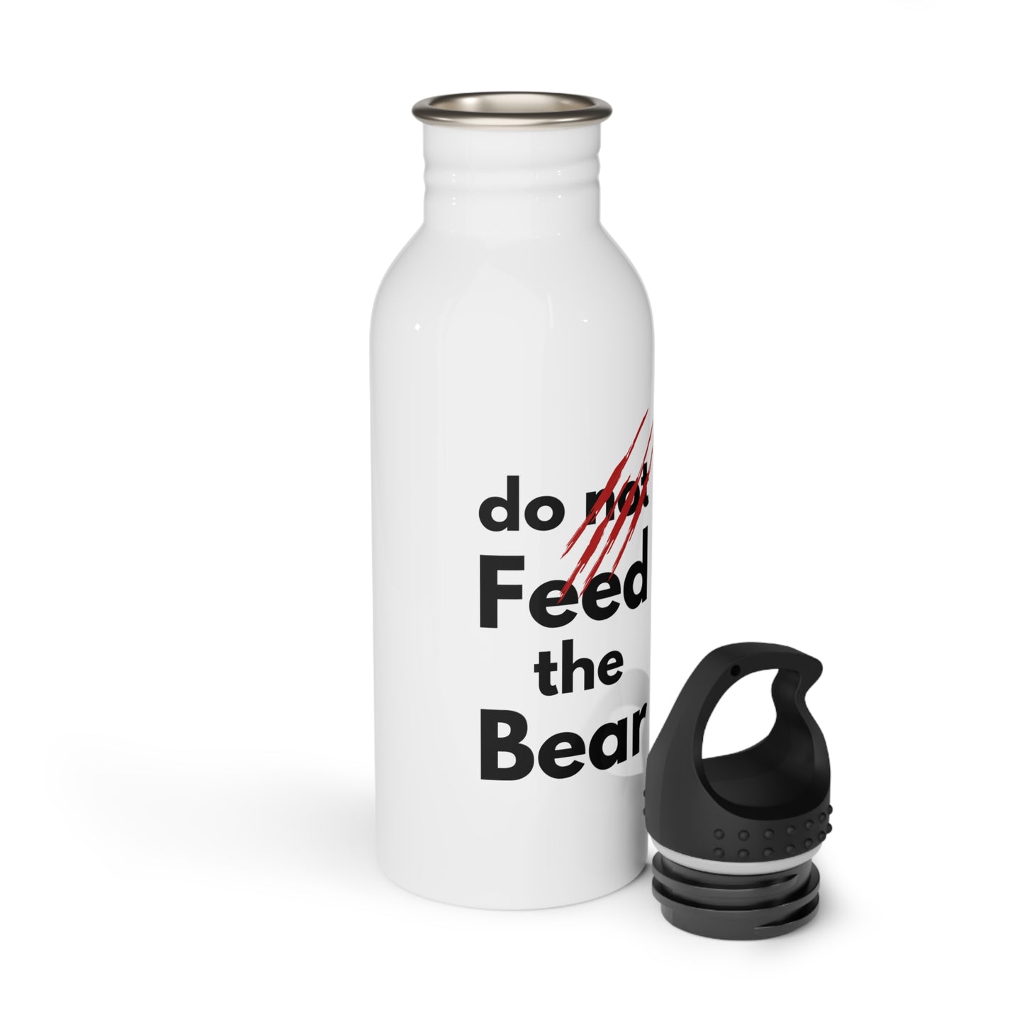 'Do Not Feed the Bear' Adventure Ready Stainless Steel Water Bottle