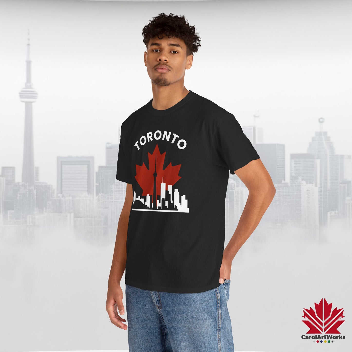 Toronto Leafline Cotton Tee for Urban Pride Vibes