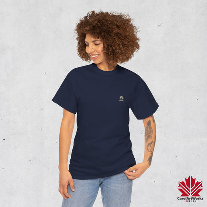 “Wild & Free” Unisex Cotton Tee – Nature Inspired Graphic T-Shirt