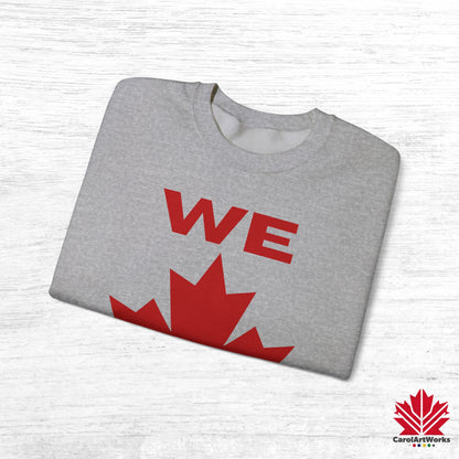 Sweat-shirt unisexe « We Can » avec motif feuille d'érable – Sweat-shirt motivant pour un confort quotidien, fierté canadienne