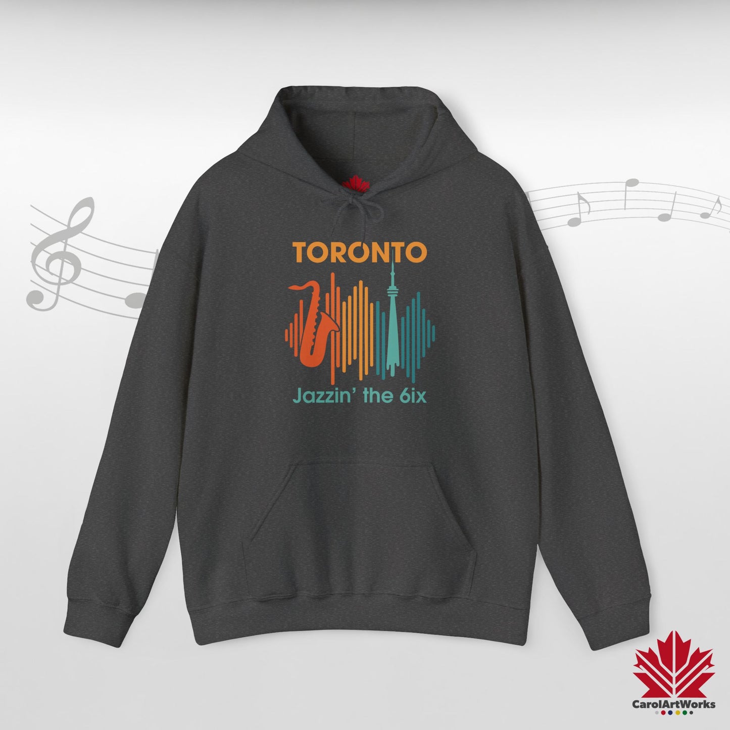 Toronto Jazzin' the 6ix – Sweat à capuche chaud pour votre rythme du centre-ville