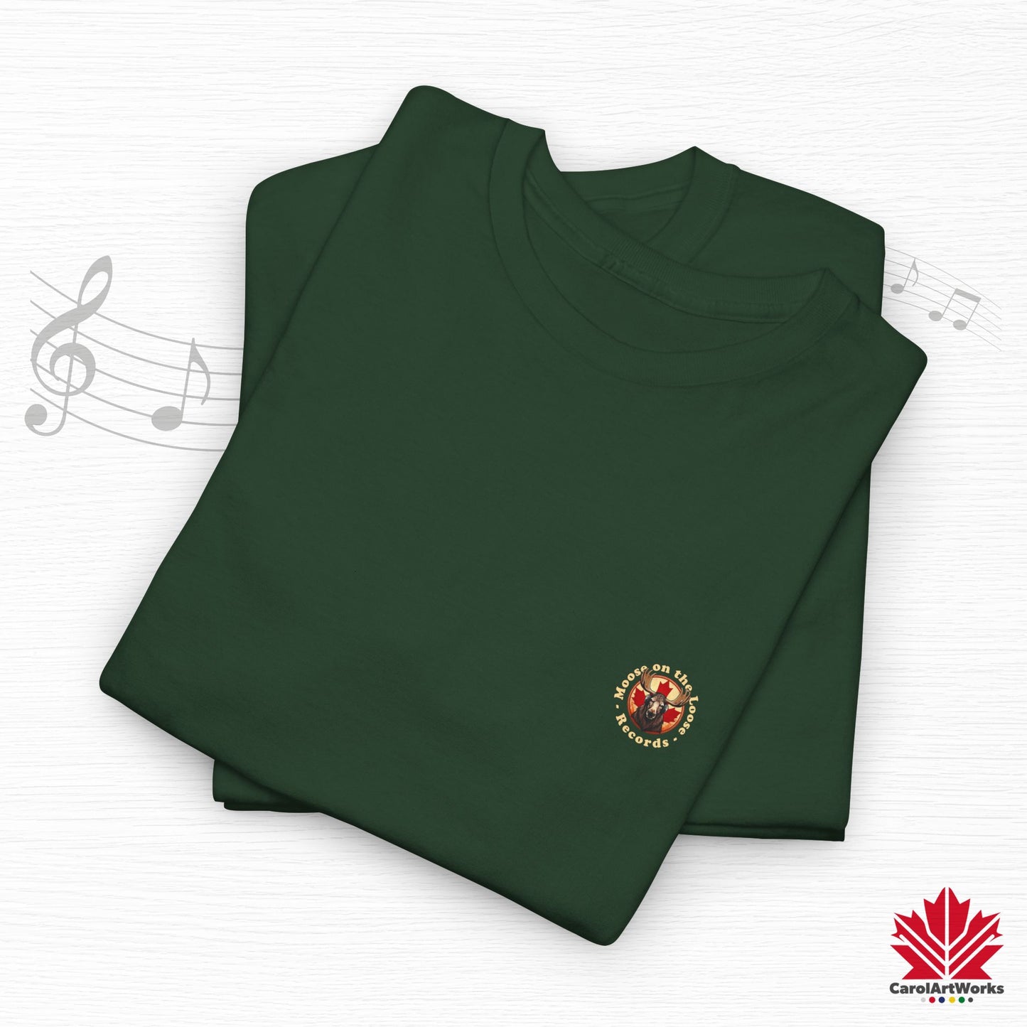 "Moose on the Loose Records" Classic Cotton Tee - Wear the Sound of Canada
