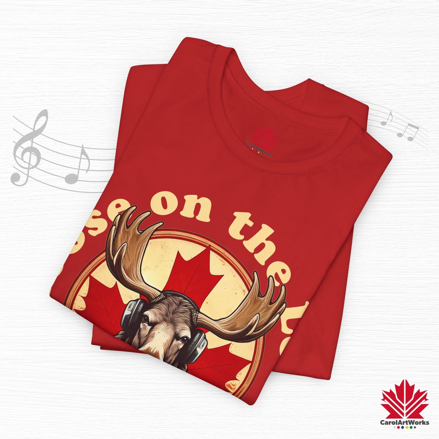 “Moose on the Loose Records” Unisex Short Sleeve Tee – A Hit for Every Playlist