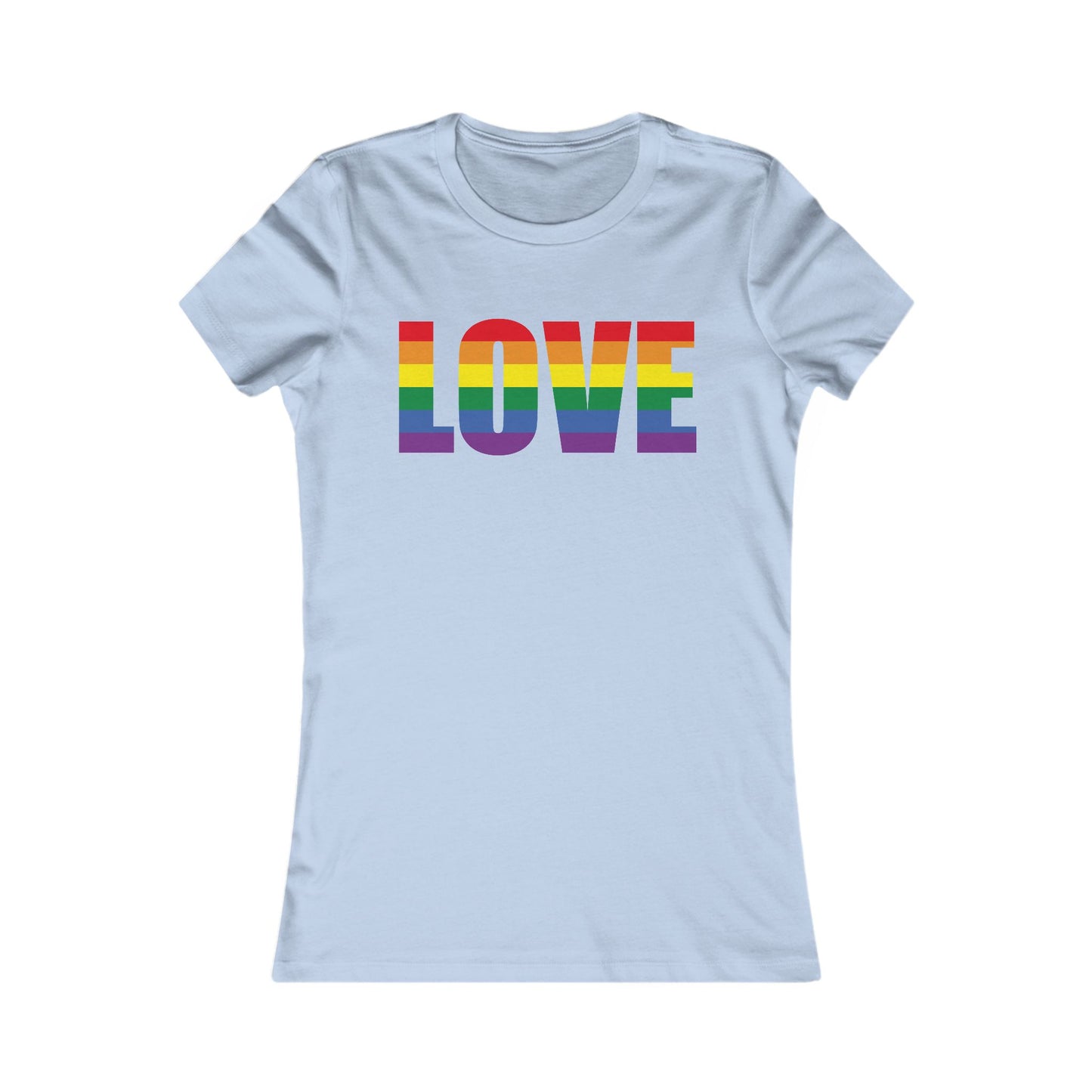 LOVE - Feminine Fit Tee with Bold Heart