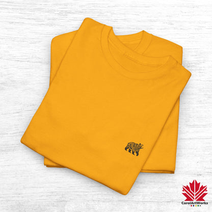 scandinavian minimalistic BEAR Design Unisex Cotton Tee – Casual Everyday Wear