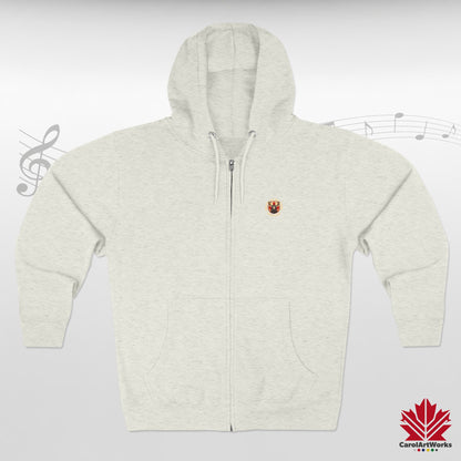 "Moose on the Loose Records" Unisex Zip Hoodie - Cozy and Stylish for Music Lovers