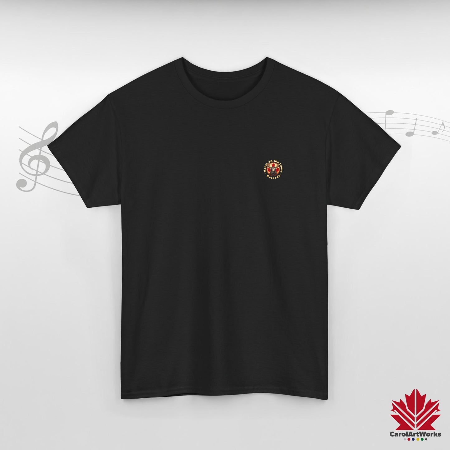 "Moose on the Loose Records" Classic Cotton Tee - Wear the Sound of Canada