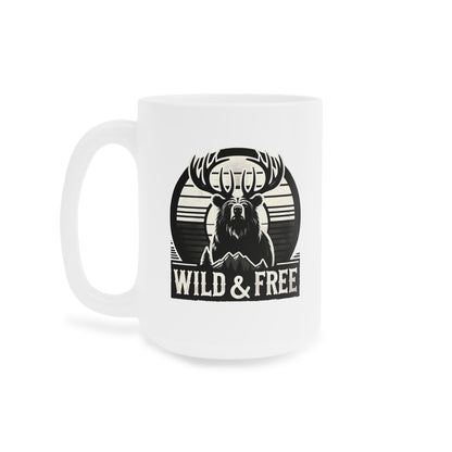"Wild & Free" Ceramic Mug for Nature Lovers (11oz, 15oz, 20oz)