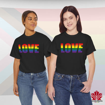 LOVE – Pride Toronto T-Shirt – Classic Comfort – Unisex Fit – Bold Statement