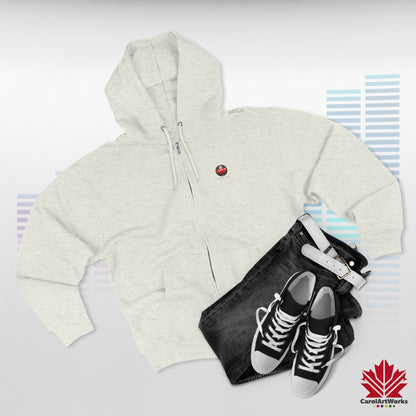 "NorthSound" Unisex Zip Hoodie - Zip Up and Tune In to Canadian Vibes