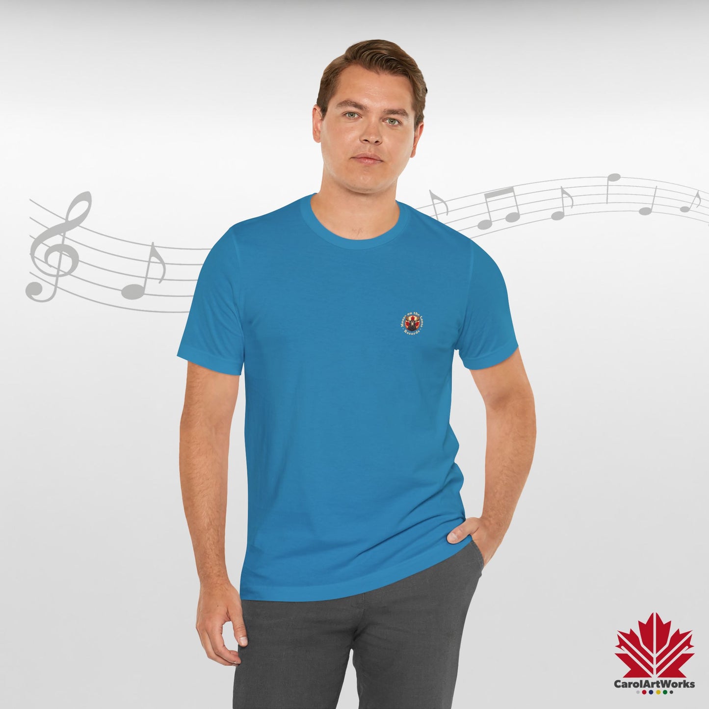 “Moose on the Loose Records” Unisex Short Sleeve Tee – A Hit for Every Playlist