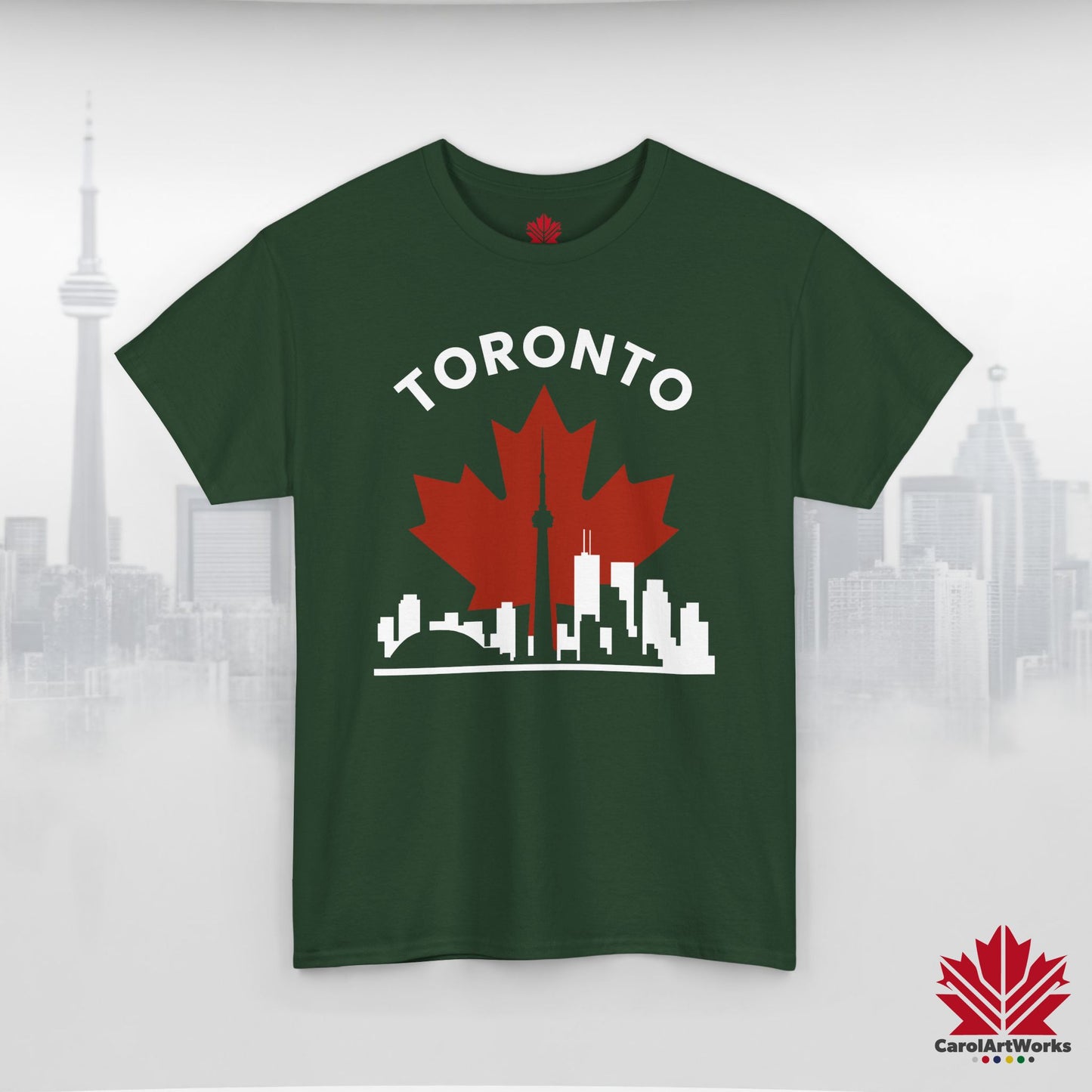 Toronto Leafline Cotton Tee for Urban Pride Vibes