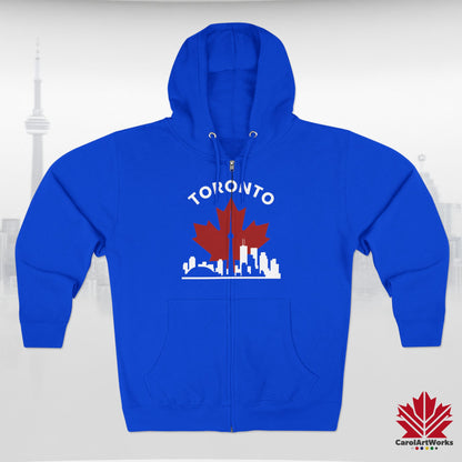 Sweat à capuche zippé Toronto Leafline pour des balades en ville en toute saison