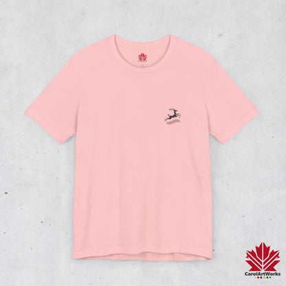 scandinavian minimalistic DEER Design Unisex Short Sleeve Tee - Soft and Comfortable, Perfect for Everyday Wear and Nature Lovers