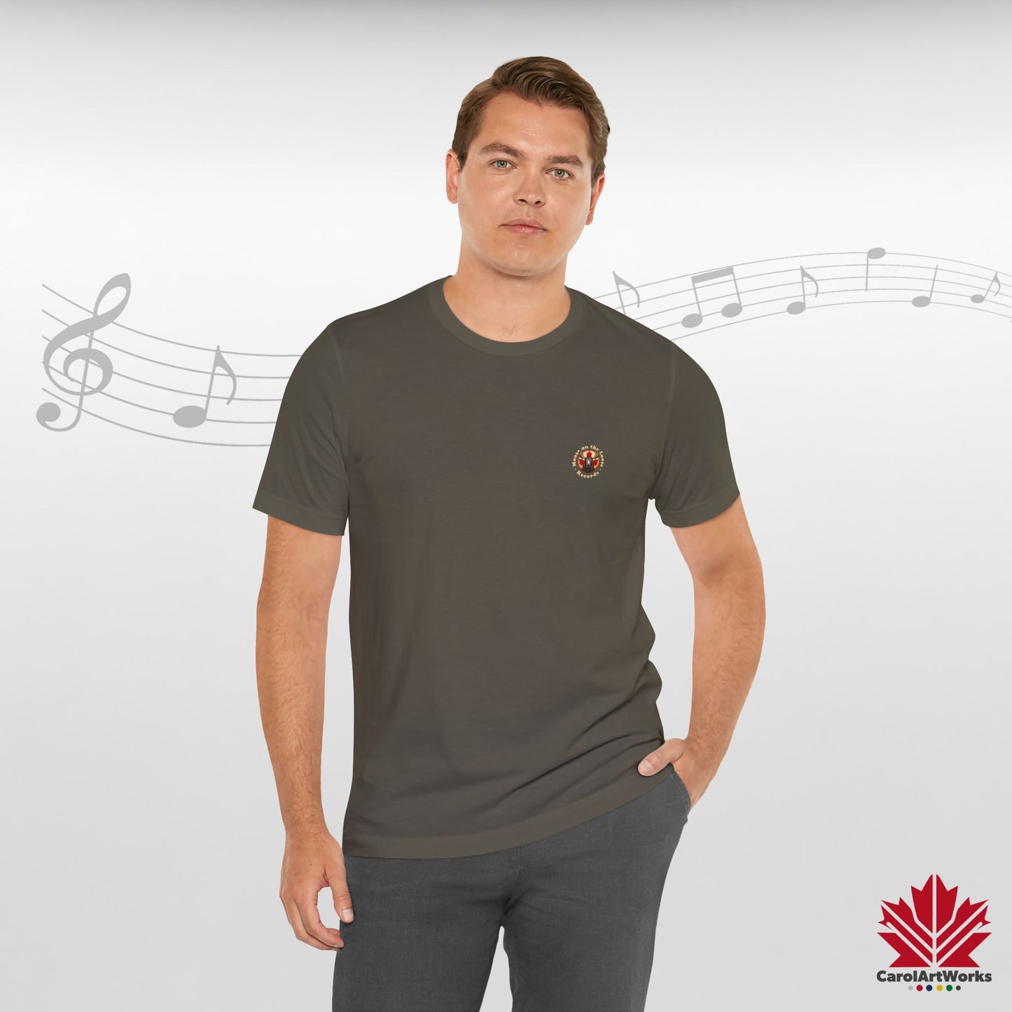 “Moose on the Loose Records” Unisex Short Sleeve Tee – A Hit for Every Playlist