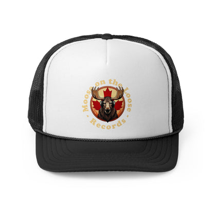 “Moose on the Loose Records” Trucker Hat – Musical Retro Style Hat