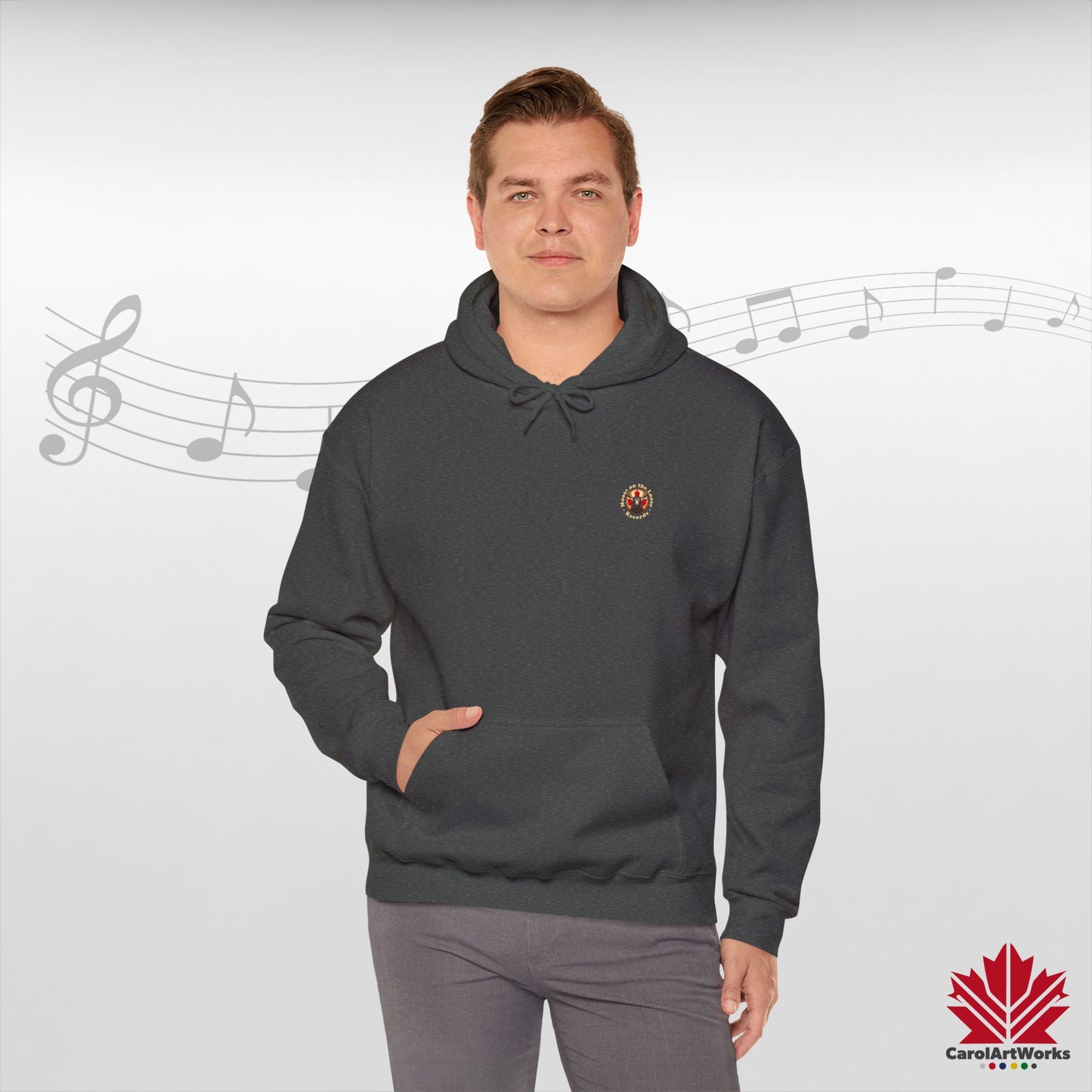 “Moose on the Loose Records” Unisex Hoodie – The Beat of Canada in Cozy Comfort