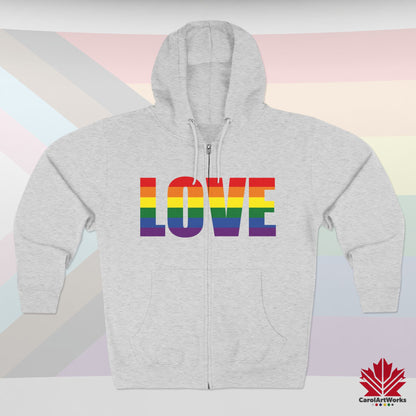 LOVE - Soft Zip Hoodie for Cool Days
