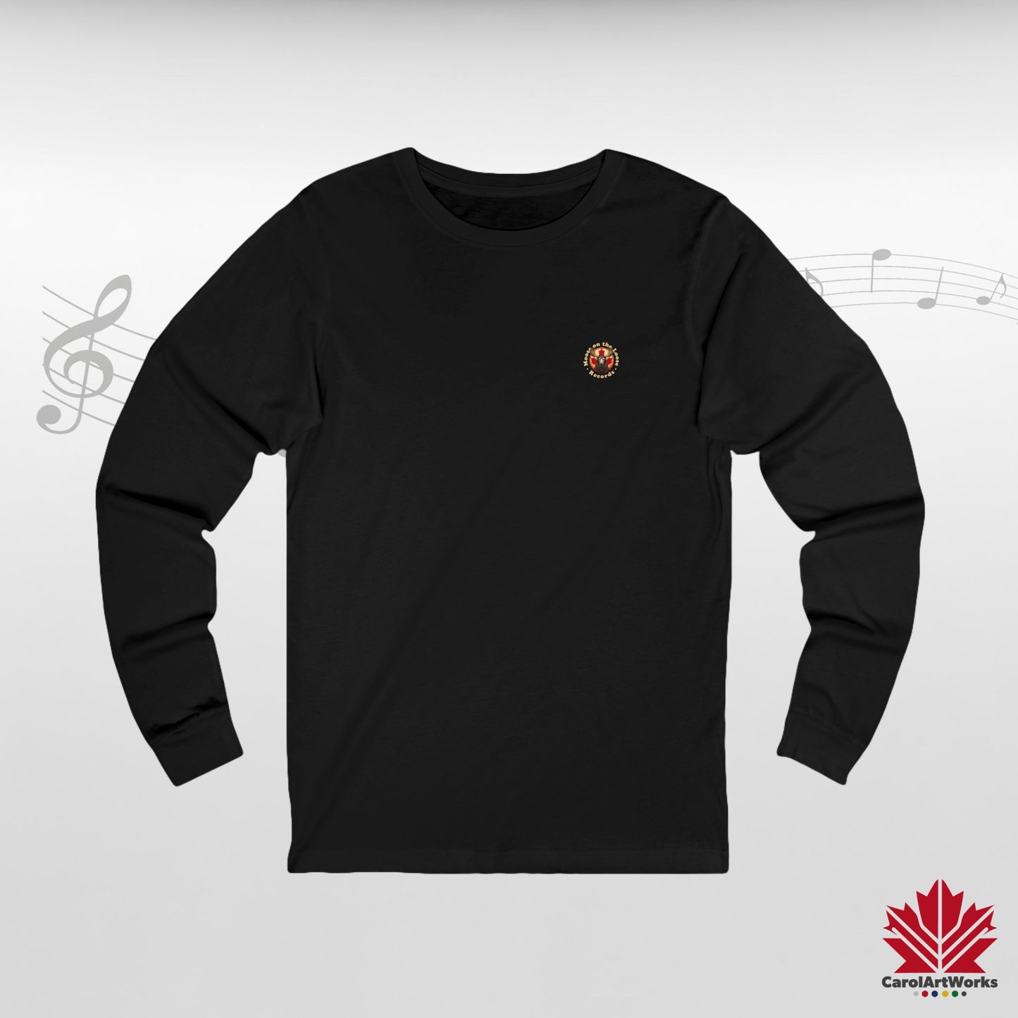 “Moose on the Loose Records” Long Sleeve Tee – Classic Style with a Canadian Rhythm