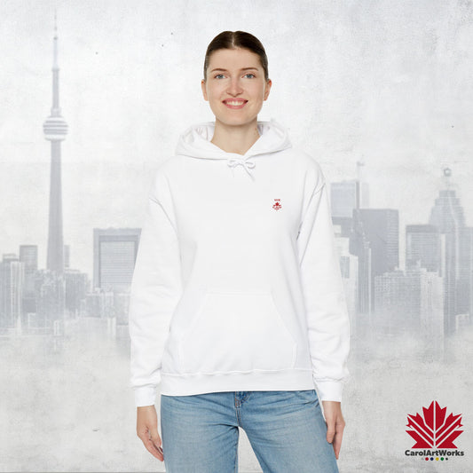 “We Can” with Maple Leaf Unisex Hoodie – Motivational Hoodie for Everyday Comfort, Canada Pride