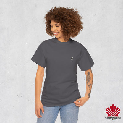 “Wild & Free” Unisex Cotton Tee – Nature Inspired Graphic T-Shirt