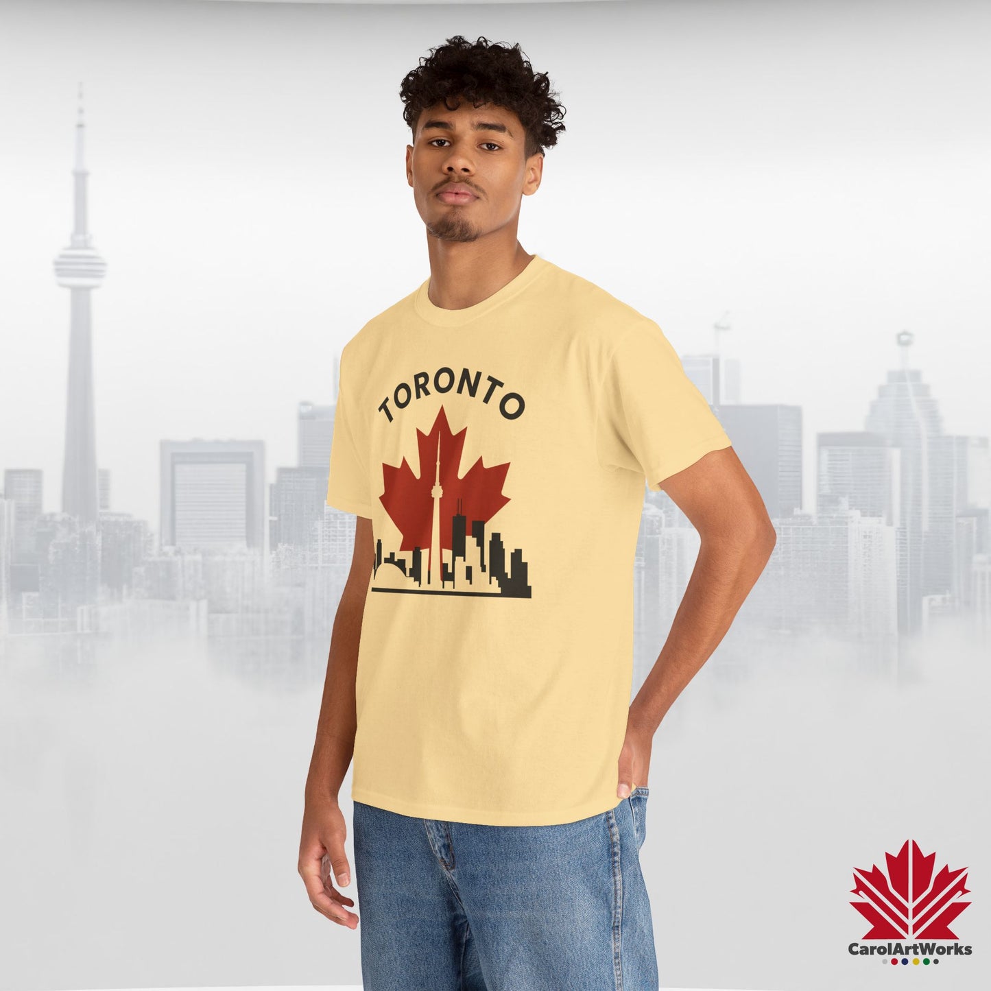 Toronto Leafline Cotton Tee for Urban Pride Vibes