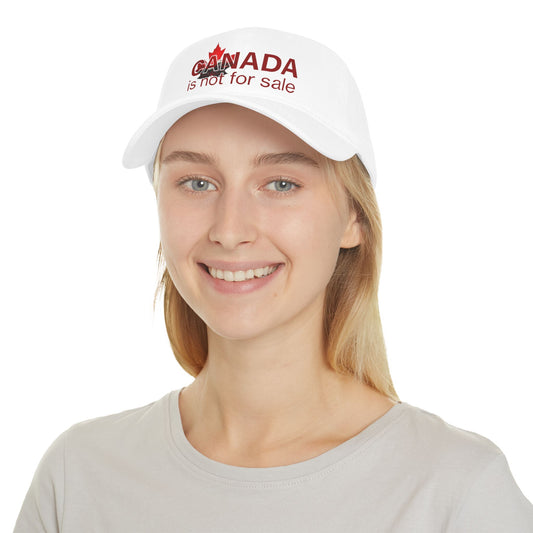Casquette de baseball « Le Canada n'est pas à vendre » – Feuille d'érable rouge et montagnes, chapeau canadien