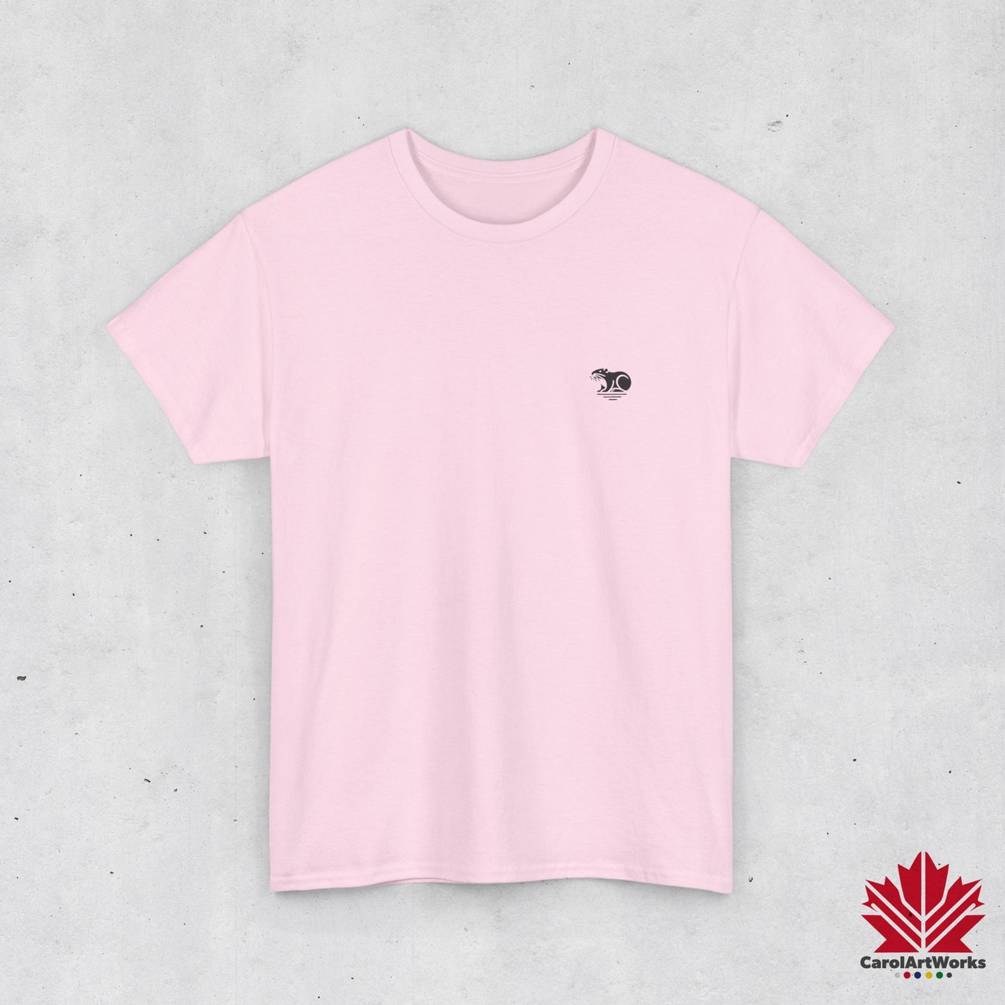 scandinavian minimalistic BEAVER Design Unisex Cotton Tee – Soft and Comfortable Everyday Wear