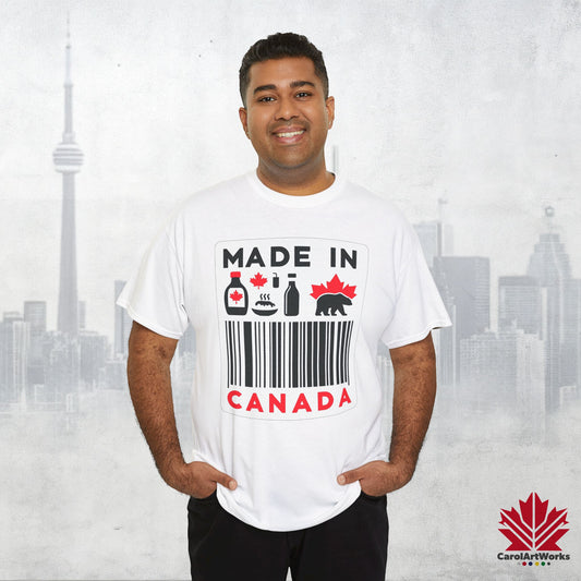 “Made in Canada” Unisex Cotton Tee – Canadian Pride T-Shirt