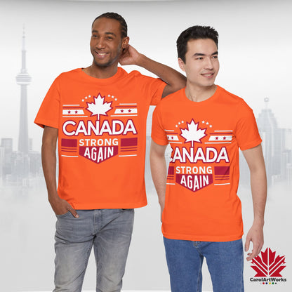 “Canada Strong Again” Unisex Short Sleeve Tee – Comfortable Casual Wear