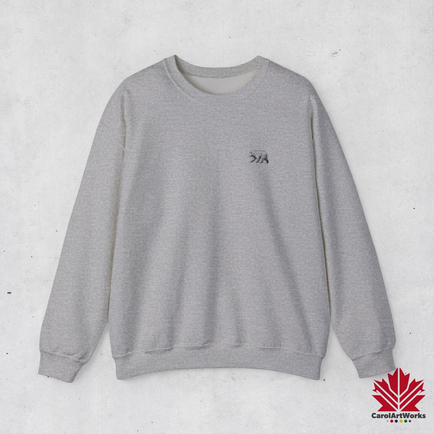 Sweat-shirt unisexe au design minimaliste scandinave BEAR – Tenue décontractée et confortable