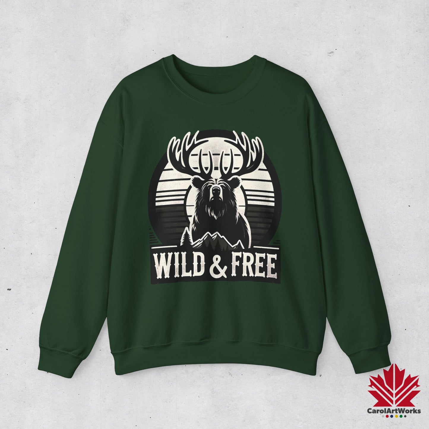 “Wild & Free” Unisex Sweatshirt – Cozy Everyday Essential