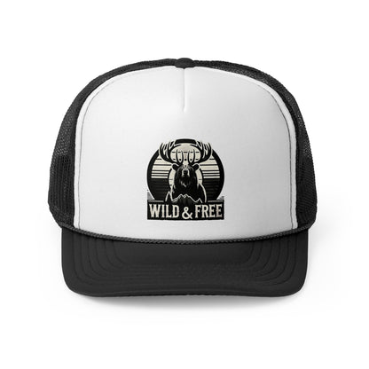 "Wild & Free" Trucker Cap for Outdoor Enthusiasts