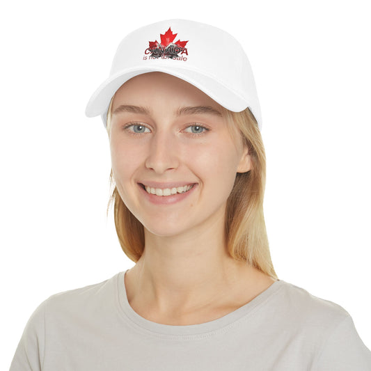 Casquette de baseball « Le Canada n'est pas à vendre » – Feuille d'érable rouge et montagnes, chapeau canadien